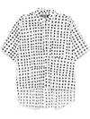 Black Comme Des Garçons Filip Pagowski Polka-dot Shirt In White