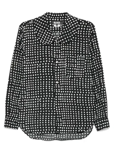 BLACK COMME DES GARÇONS FILIP PAGOWSKI STRIPED SHIRT