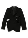 Black Comme Des Garçons Gabardine Treated Jacket