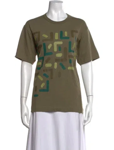 Pre-owned Black Comme Des Garçons Graphic Print Crew Neck T-shirt W/ Tags In Green