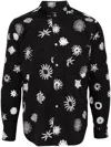 Black Comme Des Garçons Graphic-print Shirt In Schwarz
