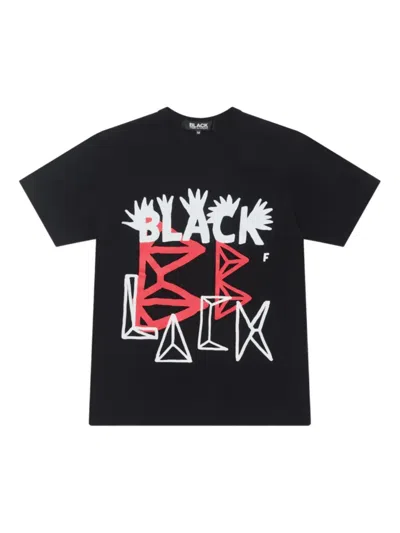 Black Comme Des Garçons Graphic-print T-shirt In Black