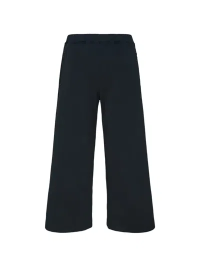 Black Comme Des Garçons Jersey Wide-leg Trousers In Black
