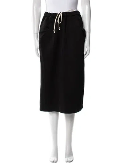 Pre-owned Black Comme Des Garçons Knee-length Skirt In Black