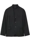 Black Comme Des Garçons Layered Single-breasted Blazer In 黑色