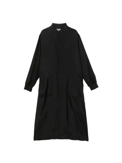 Black Comme Des Garçons ロゴプリント シースルーコート In Multi