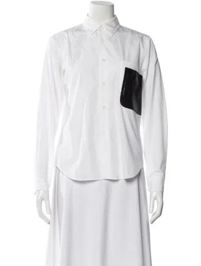 Pre-owned Black Comme Des Garçons Long Sleeve Button-up Top In Neutral