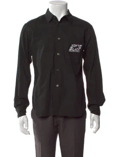 Pre-owned Black Comme Des Garçons Long Sleeve Shirt In Black