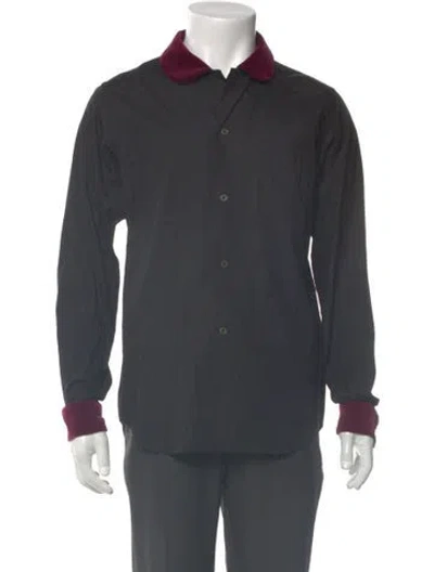 Pre-owned Black Comme Des Garçons Long Sleeve Shirt In Gray