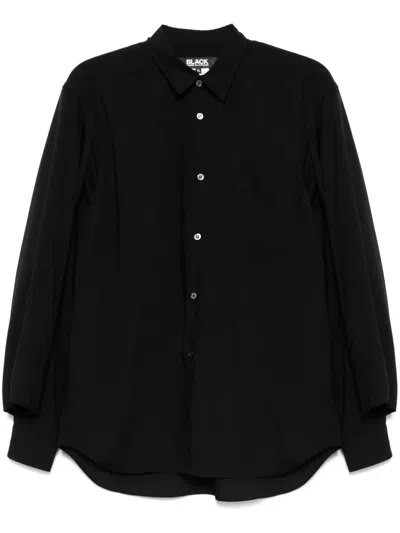 Black Comme Des Garçons Long-sleeved Shirt In Black