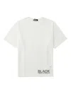 Black Comme Des Garçons Mesh-panel T-shirt In White