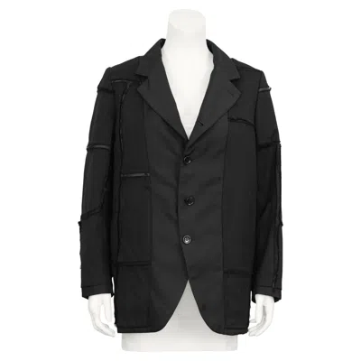 Pre-owned Black Comme Des Garçons Mid 2000's Comme Des Garcons Black Label Black Inside Out Blazer