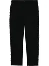 Black Comme Des Garçons Mid-rise Straight-leg Trousers In Black