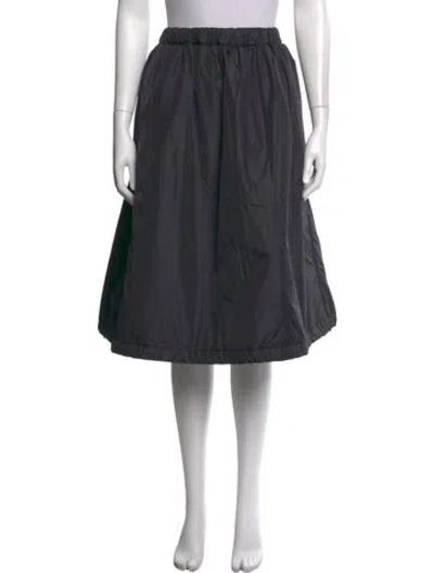 Pre-owned Black Comme Des Garçons Midi Length Skirt In Grey