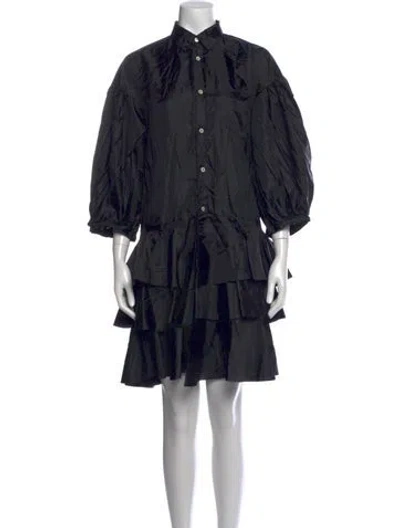 Pre-owned Black Comme Des Garçons Mini Dress In Blue
