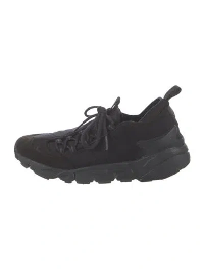 Pre-owned Black Comme Des Garçons Nylon Athletic Sneakers In Black