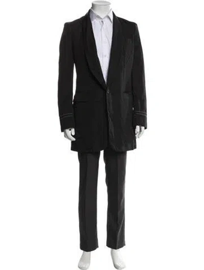 Pre-owned Black Comme Des Garçons Overcoat W/ Tags In Gray