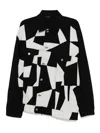 Black Comme Des Garçons Jacke Im Patchwork-look