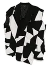 Black Comme Des Garçons Jacke Im Patchwork-look