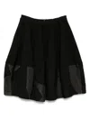 Black Comme Des Garçons Patchwork Skirt