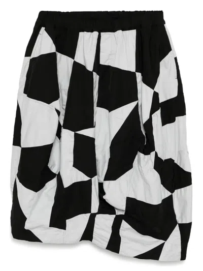 Black Comme Des Garçons Hose Im Patchwork-look In Black
