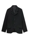 Black Comme Des Garçons Pocket Button Blazer In Black