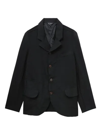 Black Comme Des Garçons Pocket Button Blazer In Black