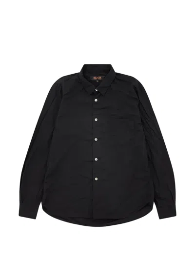 Black Comme Des Garçons Pocket Collared Shirt In Black