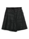 Black Comme Des Garçons Polka-dot Shorts In Black