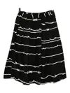 Black Comme Des Garçons Printed Skirt In Black