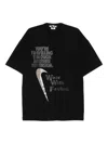 Black Comme Des Garçons Printed T-shirt In Black