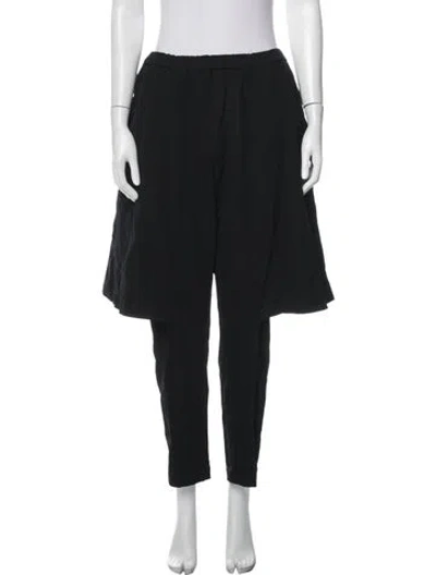 Pre-owned Black Comme Des Garçons Raw-edge Trim Sweatpants In Black