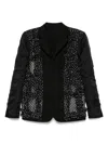 Black Comme Des Garçons Reversible Blazer In Black