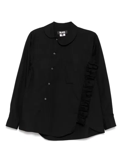 Black Comme Des Garçons Ruffle Shirt In Black