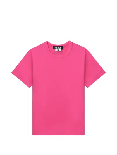 Black Comme Des Garçons Short-sleeve T-shirt In Pink