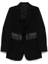 Black Comme Des Garçons Single-breasted Blazer In Black