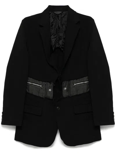 Black Comme Des Garçons Single-breasted Blazer In Black