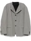 Black Comme Des Garçons Single-breasted Blazer In Black