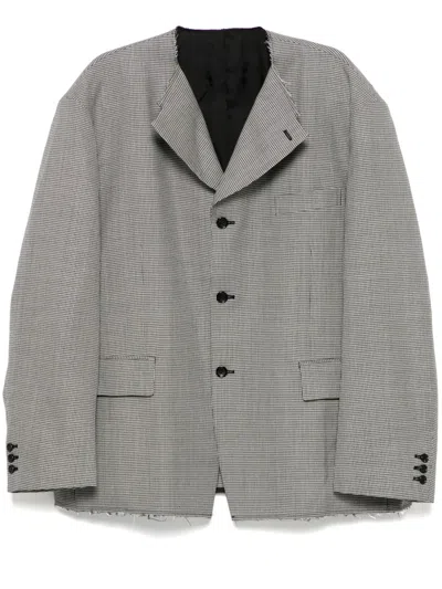 Black Comme Des Garçons Single-breasted Blazer In Black