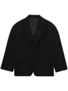 Black Comme Des Garçons Single-breasted Blazer In Black