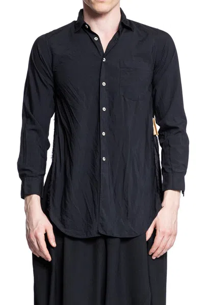 Black Comme Des Garçons Split Long Sleeved Shirt