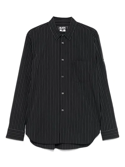 Black Comme Des Garçons Striped Shirt In Black