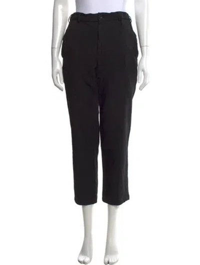 Pre-owned Black Comme Des Garçons Striped Straight Leg Pants In Black