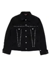 Black Comme Des Garçons Studded Jacket In Black
