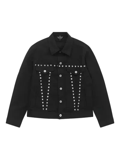 Black Comme Des Garçons Studded Jacket In Black