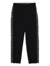 Black Comme Des Garçons Studded Trousers In Black
