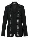Black Comme Des Garçons Studs Blazer In Black