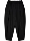 Black Comme Des Garçons Tapered-leg Trousers In Black