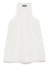 Black Comme Des Garçons Textured Sleeveless Dress