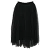 BLACK COMME DES GARÇONS BLACK COMME DES GARÇONS TULLE MIDI SKIRT IN BLACK POLYESTER